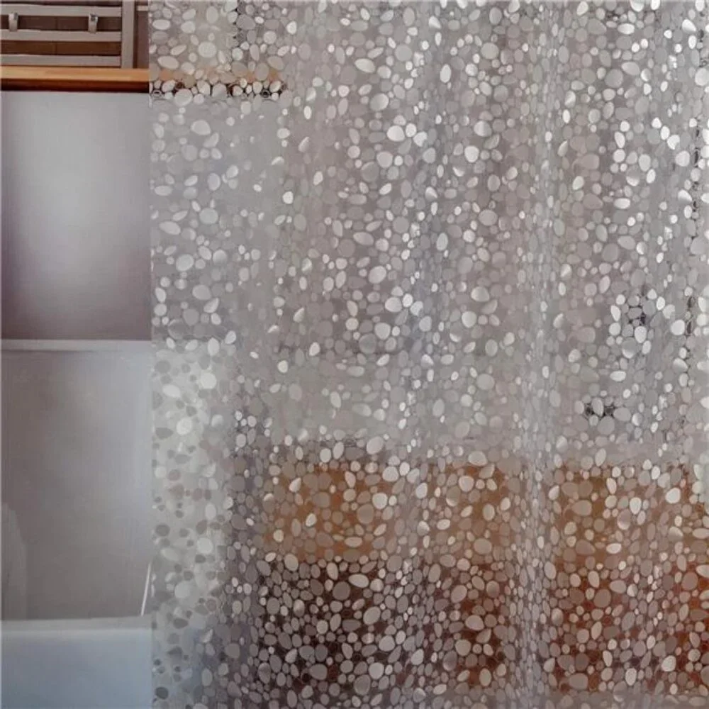 Waterproof Shower Curtain Liner 8G EVA Thick Shower Curtain with Heavy Duty